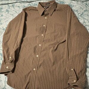 Brown Striped Men's Shirt